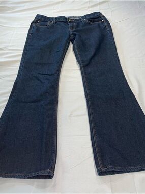 Express Jeans Stella Bootcut Regular Fit Low Rise Dark Wash